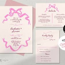 WEDDING INVITE SET Template
