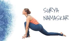 Surya Namaskar Followed By 10 Minute Meditation Sun Salutation Surya Namaskar Easy Yoga Poses Easy Yoga