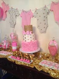 Shop balloons, signs, banners, cutouts & much more! Pink And Gold Baby Shower Party Ideas Photo 1 Of 57 Baby Shower Princess Pink Baby Shower Gold Baby Showers