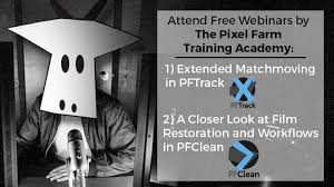 Free Webinars By The Pixel Farm Training Academy Pftrack Pfclean Farm Training Training Academy Webinar