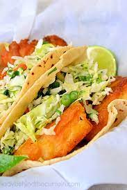 The baja sauce is homemade. Beer Batter Fish Tacos
