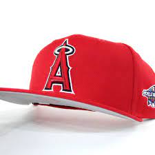 Anaheim Angels 2002 World Series New Era 59fifty Fitted Hat Gray Under Brim Fitted Hats New Era 59fifty Anaheim Angels