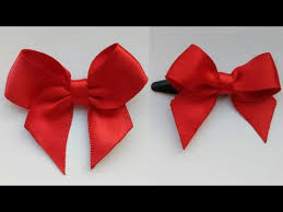 Adjust the loops to be the size you want the loops of your bow to be and make sure the tails are both even. Diy Ribbon Bow Make Easy Ribbon Hair Bow How To Make Ribbon Bow Gift Ribbon Bow Bow With Clips Youtube