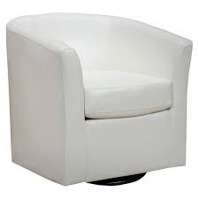 Comhoma recliner chair massage rocker with heated modern pu leather ergonomic lounge 360 degree swivel single sofa seat with drink holders living room chair cream white 4.1 out of 5 stars 1,452 $312.99 $ 312. Daymian Faux Leather Swivel Club Chair Christopher Knight Home Target
