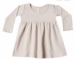 Quincy Mae Longsleeve Baby Doll Dress Bone Baby Dress Clothes Kids Outfits