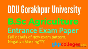Entrance Examination B Sc Agriculture Question Paper Of Ddu Gorakhpur University