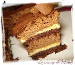 L Arlequin Genoise Chocolat Mousse Chocolat Creme Brulee Vanille La Cuisine De Mimine Genoise Chocolat Gateaux Et Desserts Recette Dessert