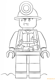 Set off fireworks to wish amer. Lego City Mini Figure Miner Coloring Pages Lego Coloring Pages Coloring Pages For Kids And Adults