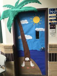 Huge selection of pirate door decorations for halloween at costumepub. Summer End Of The Year Door Decoration Complete With Palm Tree Sun Clouds Island Mine Seagu Door Decorations Classroom Beach Theme Classroom School Doors
