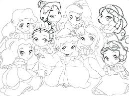 And at this point, this is actually the initial picture: Cute Baby Disney Princess Coloring Pages Gain Kid