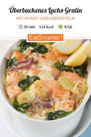 Lachs Spinat Gratin Rezept Lachs Spinat Rezepte Spinat