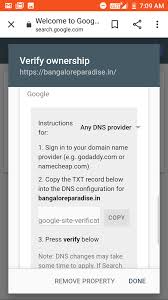 How To Add Website Via Seach Dns Record Change With Godaddy Search Console Community