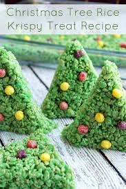 Christmas Tree Rice Krispy Treat Recipe Diy Candy