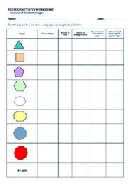 Polygon Discovery Activity Sum Of Interior Angles Regular Polygon Math Geometry Polygon