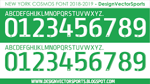 New York Cosmos Font 2018 2019