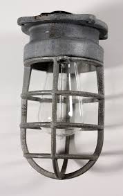 Antique Industrial Cage Light Fixture For Wall Or Ceiling Signed Crouse Hinds Nc1031 For Sale Antiques Com Classifieds