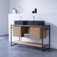 Arredo Sottolavabo In Teak 140 Cm Arredo Per Il Bagno Tikamoon Mobile Bagno Arredamento Bagno Legno