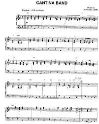 Star Wars Cantina Band Piano Star Wars Sheet Music Star Wars Clarinet Music