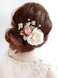 Bridal Hair Clip Floral Hair Clip Bridal Hair Piece Pink Floral Hair Comb Bridal Hair Flower B Bridal Hair Flowers Ivory Flower Hair Clip Floral Hair Clip