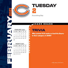New york giants the 1933 season saw the nfl divided into two divisions. Chicago Bears 2021 Desk Calendar Calendars Com