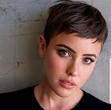 This year brown hair color is very trendy and you can try different shades of brown. Amazon Com Hotkis Short Brown Human Hair Wigs For Black Women Pixie Cut Wig Human Hair Boy Cut Wigs Beauty