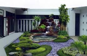 Banyak elemen yang perlu diperhatikan saat memulai proyek penataan halaman depan yang baik, karena halaman depan rumah anda dimulai dari pagar rumah, di sepanjang jalan untuk mobil hingga menuju. Taman Minimalis Depan Rumah Halaman Belakang Desain Taman Kecil Desain Lanskap