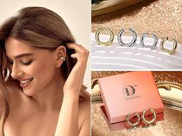 Dochais Ear Cuff Pendientes No Piercing, Pendientes Mujer Chunky Earcuff  Pendientes Sin Agujero de Clip para Cartílago Pendientes de clip para Niñas  Hipoalergénicos Regalo de Joyería : Amazon.es: Moda