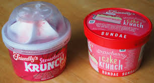 Slice angel food cake in half horizontally. On Second Scoop Ice Cream Reviews Friendly S Strawberry Krunch Cake Single
