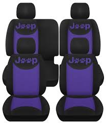 2007 2018 Jeep Wrangler Jk Custom Car Seat Covers Front Rear Black Purple Pp Ebay Custom Car Seat Covers Jeep Wrangler Seat Covers Jeep Seat Covers