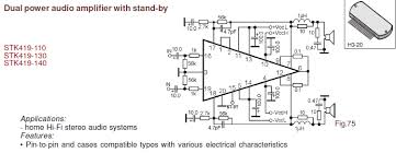 Tda2030 is a monolithic integrated circuit in pentawatt package, intended for use as a low frequency class ab . tda2005 is a class b dual audio power amplifier specifically designed for car radio applications. Class H Stk419 110 Thick Film Power Amplifier Dual 50w Hifi Power Amplifier Ebay