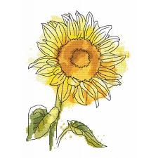 Cross Stitch Pattern Lovely Sunflower