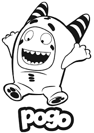 Yellow oddbod, which is always very cautious. Oddbods Coloring Pages Free Coloring Pages For Kids