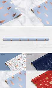 Download Gift Wrapping Paper Mockup Set Wrapping Paper Design Christmas Gift Wrapping Paper Gift Wrapping Paper