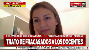 La renuncia, entonces, se refuerza: Por Las Declaraciones De La Ministra De Educacion Portena Soledad Acuna El Ministro Trotta Exige Disculpas Al Gobierno De La Ciudad Surcorrentino Com Ar