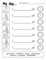Arbeitsblatt Bild Routinen Arbeitsblatt Arbeitsblatt Routinen Routinen Bild Englischunterricht Grundschule Englisch