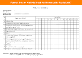 Modul pengayaan bahasa inggris kelas 7 semester ganjil smp. Format Telaah Kisi Kisi Soal Kurikulum 2013 Revisi 2017 Operator Sekolah