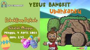 Minggu, 18 april 2021 pada ibadah raya minggu kita akan dilayani oleh tim biro pi wilayah kalbar ii. Paskah Sekolah Minggu Gki Pekanbaru 04 April 2021 Youtube