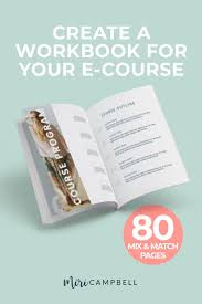 Course Workbook Template For Canva Ebook Template Workbook Etsy In 2020 Workbook Template Workbook Design Ebook Template