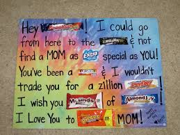 Birthday Poster Board Ideas With Candy Mother S Day Candy Bar Poster Candy Bar Poster Birthday Candy Posters Homemade Birthday Gifts