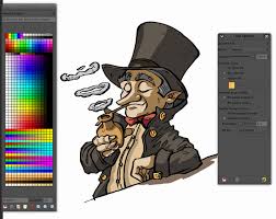 Make another bezier selection, now inside the black brush tip. Comics Inking And Coloring With Gimp 2 6 David Revoy