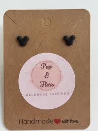 Mickey Mouse Earrings Pink