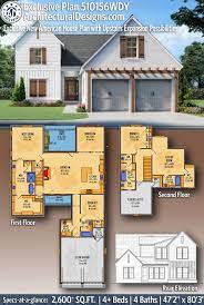 Originally popularized by home pattern books. Plan 510156wdy Exclusive New American House Plan With Upstairs Expansion Possibilities In 2021 American House Plans Exclusive House Plan American House