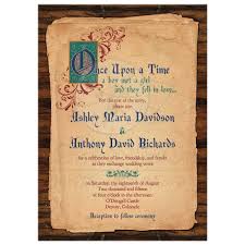 Fairy Tale Wedding Invitation Medieval Once Upon A Time Fairytale Wedding Invitations Disney Wedding Invitations Wedding Invitation Kits