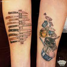 Pots And Pans Tattoo Culinary Tattoos Cooking Tattoo Chef Tattoo