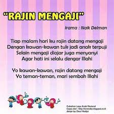Rajin Mengaji Belajar Lirik Lagu Lagu
