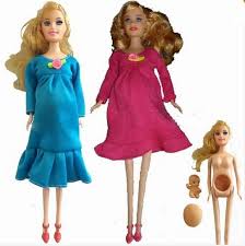 2016 new educational real pregnant doll suits mom doll have a baby in her tummy for barbie in dolls from toys hobbies barbie girl toys toys for girls barbie