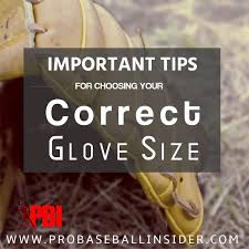 Baseball Glove Sizes Guide