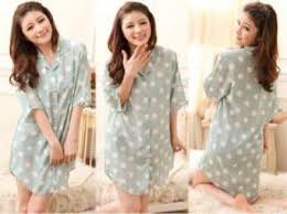 Size => l lingkar dada => 100 cm panjang baju => 63 cm panjang lengan => 55 cm pan. Hot Bajutidur Daster Kemeja Baju Tidur Piyama Kancing Satin Seksi Murah Piyama Baju Tidur Fashion Wanita Bukalapak Com Inkuiri Com