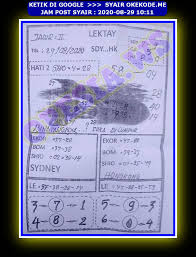Syair Sgp 29 Agustus 2020 Kode Syair Sgp Syair Hk Syair Sydney 2020