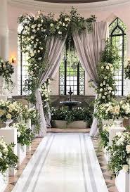 Simple wedding dresses can be just as magical as a dramatic train look, especially if you're a minimalist at heart. 20 Timeless Indoor Wedding Ceremony Decoration Ideas Emmalovesweddings